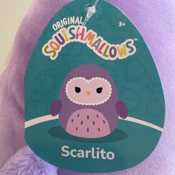 NWT 11” Scarlito the Purple Owl Squishmallow - Picture 5 of 6